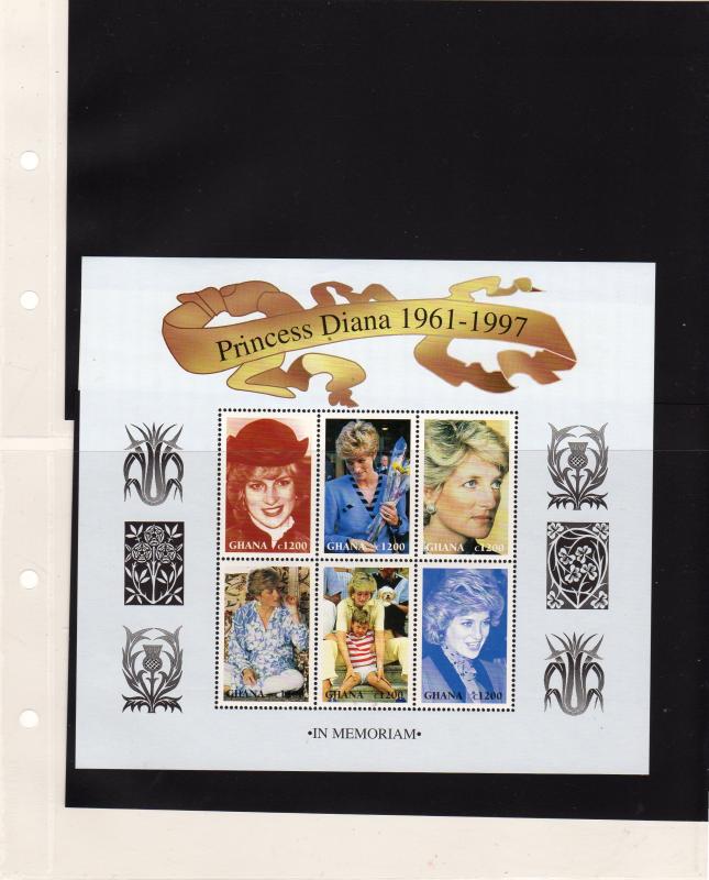 Ghana In Memoriam  Princess Diana M/s