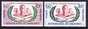 Dahomey C26-27 MNH 1965 ICY Emblem Men of Various Races Set VF