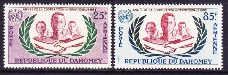 Dahomey C26-27 MNH 1965 ICY Emblem Men of Various Races Set VF