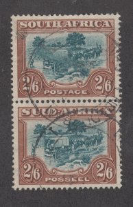 South Africa Sc 63 used 1949 2sh6p Trekking, VF