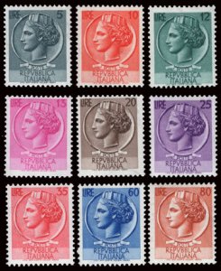 Scott #626-33 Italia  MNH