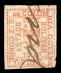 Colombia, Colombian States - Bolivar #2, 1866 10c red, used