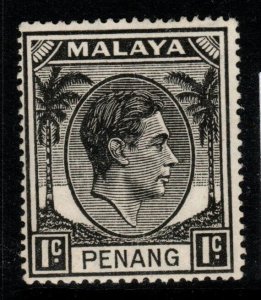 MALAYA PENANG SG3 1949 1c BLACK MTD MINT