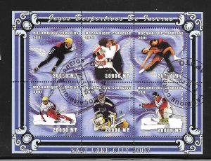 Mozambique #1439 Winter Olympics Salt Lake Souvenir Sheet (12355) (Stock Photo)