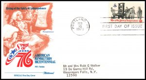 US 1476 Pamphleteer Fleetwood Label FDC