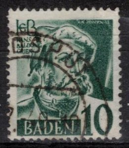 Germany - French Occupation - Baden - Scott 5N33