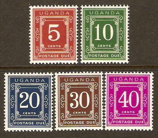 Uganda #J1a-5a NH Postage Dues