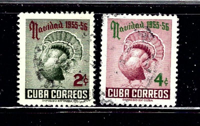 Cuba 547-48 MH 1955 Christmas