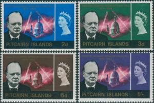 Pitcairn Islands 1966 SG53-56 Churchill set MNH