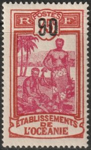 French Polynesia 1927 Sc 63 MH*