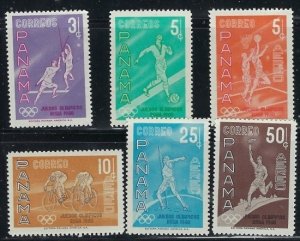 Panama 433-34; C234-37 MNH 1960 Olympics (102)(fe9509)