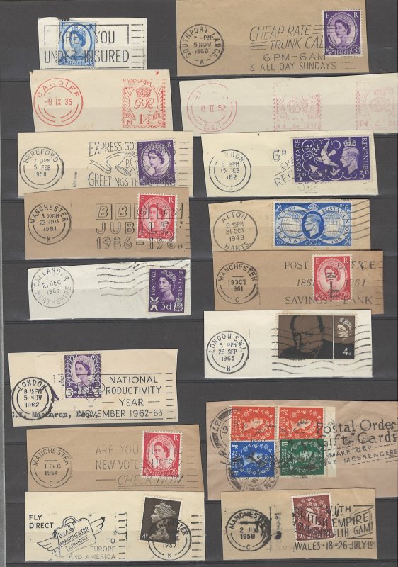 COLLECTION LOT # 19L GREAT BRITAIN 34 ON PAPER STAMPS CLEARANCE