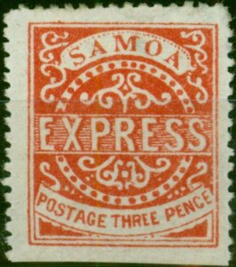Samoa 1879 3d Vermilion SG11 3rd State P.12.5 Position 2-3 Fine & Fresh MM
