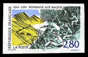 France, 1950-Present #2417 (YT 2876) Cat€46, 1994 Resistance of the Maquis ...