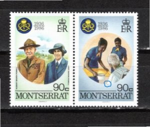 Montserrat 1986 MNH Sc 594b RED DOT VARIETY