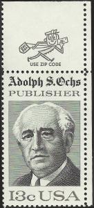 # 1700 MINT NEVER HINGED ADOLPH S. OCHS