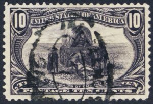 290, Used VF GEM 10¢ Trans Mississippi - Stuart Katz