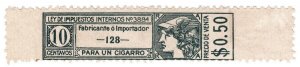 (I.B) Argentina Revenue : Cigar Duty Seal 10c