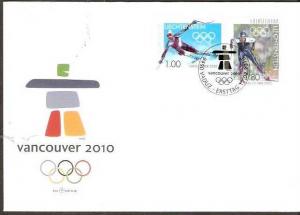 Liechtenstein 2010 Winter Olympic Games Vancouver Skiing FDC # 8197