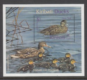 Kiribati 778 Ducks Souvenir Sheet MNH VF