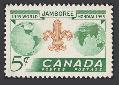 Canada 356 block/4,MNH.Michel 305. 8th Boy Scout World Jamboree,1955.