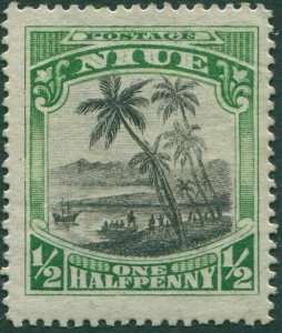 Niue 1920 SG38 ½d black and green Cook Landing MLH