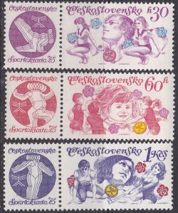 Czechoslovakia Sc #2005-2007 MNH