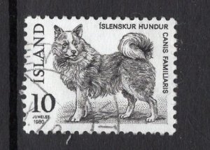 Iceland   #526   used  1980   dog  10k