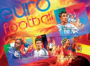 CENTRAFRICAINE 2012 SHEET EURO CUP FOOTBALL SPORTS SOCCER