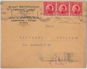 58373 -  SERBIA - POSTAL HISTORY:  COVER to ITALY - 1925