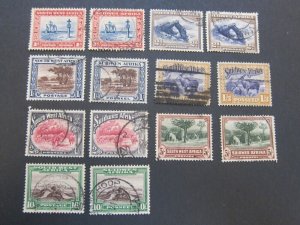 South West Africa 1931 Sc 109ab,111ab,115ab-119ab FU