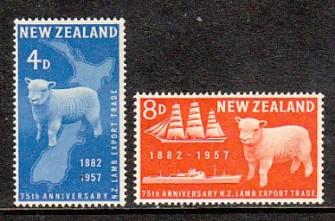 New Zealand #316-17 F-VF mint NH ** Lamb Exports
