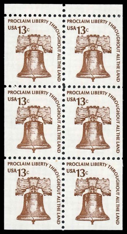 USA 1595a Mint (NH) Booklet Pane of 6