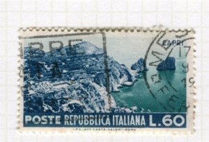 ITALY; 1953 early Tourist Pictorial issue fine used 60L. value