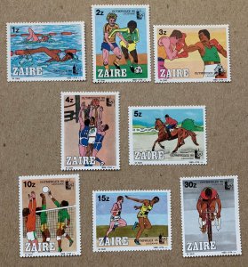 Zaire 1985 OLYMPHILEX '85, MNH. Scott 1182-1189, CV $6.00