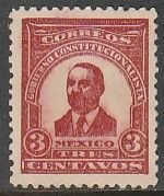 MEXICO 3¢ 1914 MADERO ESSAY, NEVER ISSUED. UNUSED, H ORIGINAL GUM. VF..(1035)