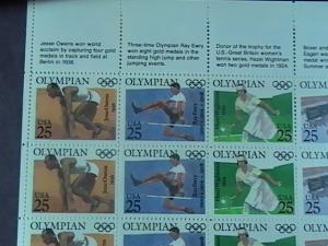 U.S.# 2496-2500(2500a)-MINT/NEVER HINGED--PANE OF 35--OLYMPICS--1990