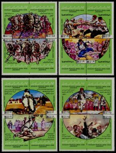 Libya 848-52 MNH National Games, Polo, Wrestling, Horseman