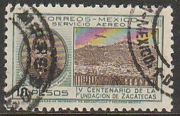 MEXICO C166, $10P 400th Anniversary of Zacatecas. USED. F-VF. (14A)