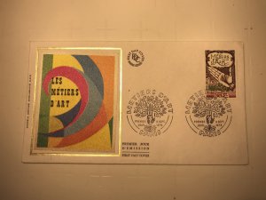 France Colorano silk FDC, 9 septembre 1978, Métiers d’art, Paris