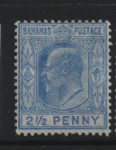 Bahamas 1902 SG63, 2 1/2 penny, mounted mint, CA watermark 31928