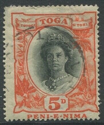 Tonga 1921 SG60 5d Queen Salote #2 FU