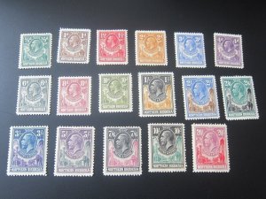 Northern Rhodesia 1925 Sc 1-17 set MH