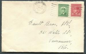 CANADA WWII BLACK OUT CANCEL COVER PRINCE RUPERT