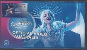 ISRAEL EUROVISION 2019 #19017.03 AUSTRALIA’s CONTESTANT - COMMEMORATIVE FD COVER