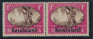 Basutoland SG 29 Mint Hinged  Pair OPT  - Victory 