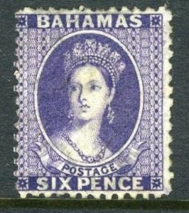 BAHAMAS-1863-80 6d Deep Violet Sg 30 