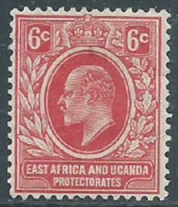 East Africa & Uganda Protectorates, Sc #33, 6c MH