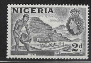 Nigeria Scott 93b MH* Type 2 Tin Mine stamp