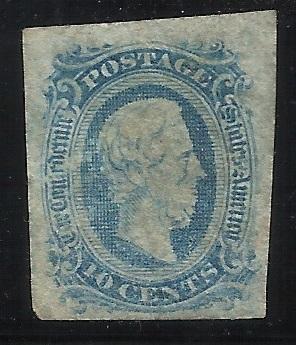 US CSA 12 10c MNG F/VF Heavy remnant, pencil notes, light crease